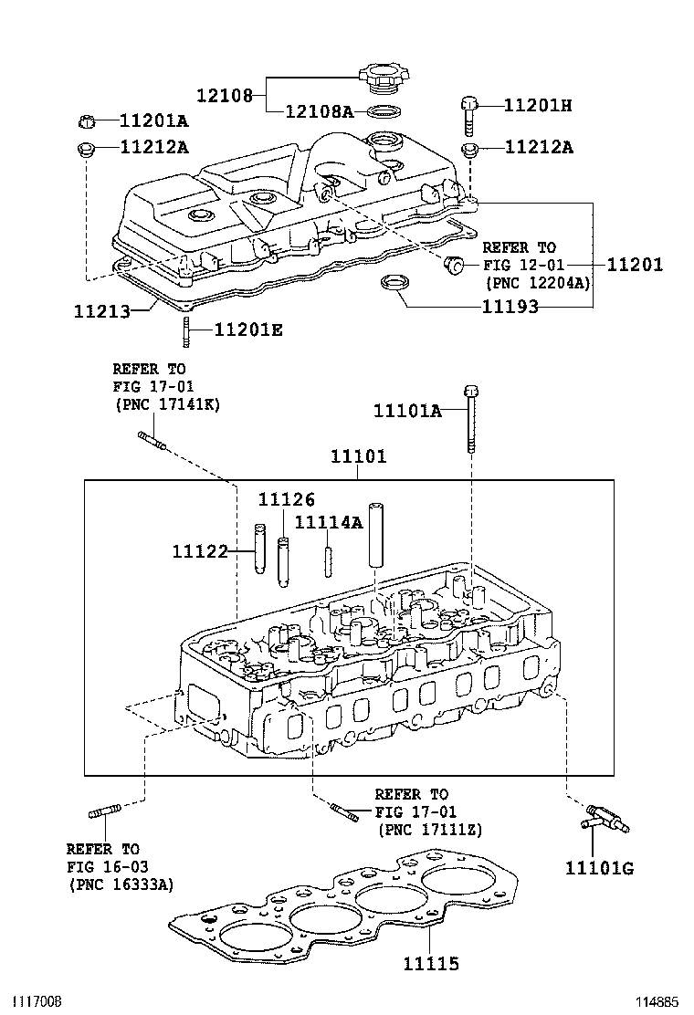 11101-78150 HEAD SUB-ASSY, CYLINDER product image