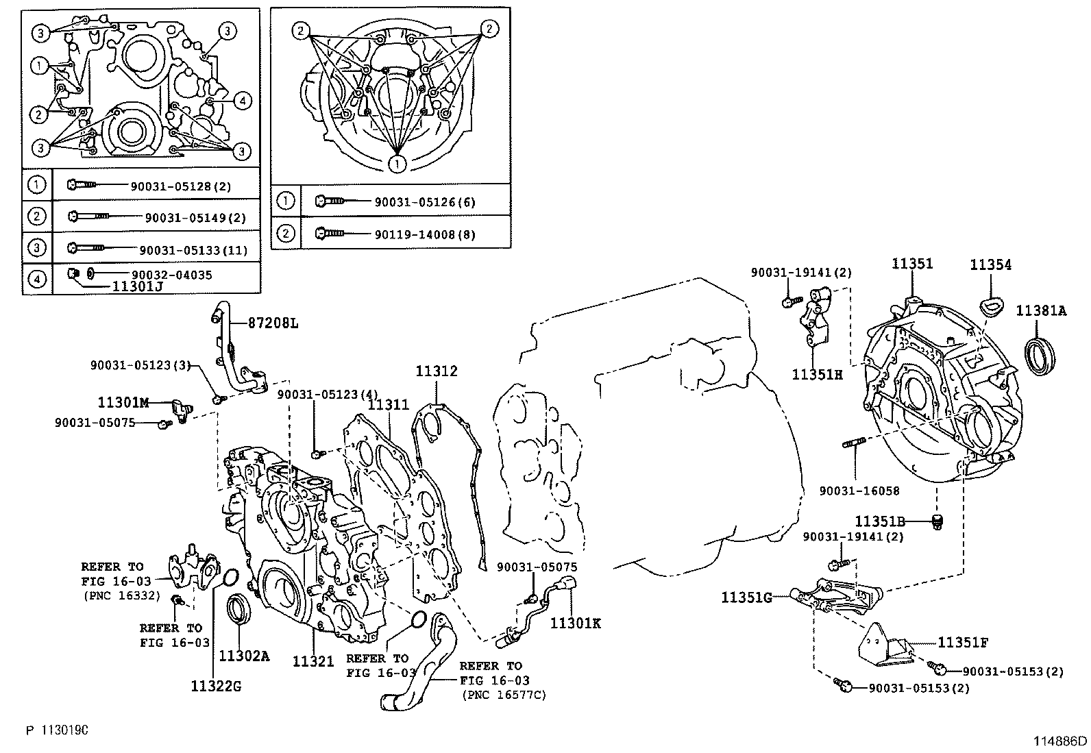 11308-78461 HOUSING, FLYWHEEL product image