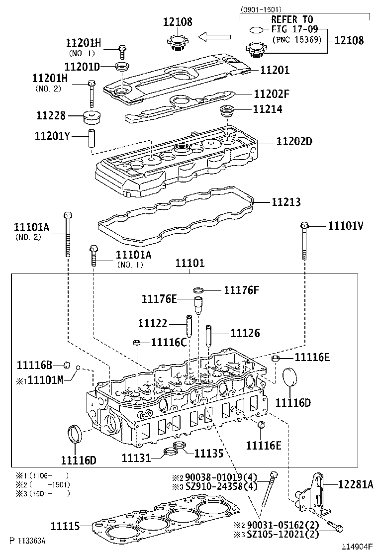 11202-17020 COVER SUB-ASSY, CYLINDER HEAD, NO.2 product image