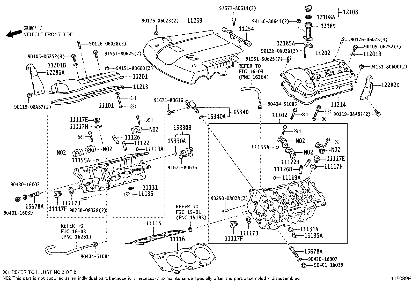 Toyota 12282-31040 HANGER, ENGINE, NO.2