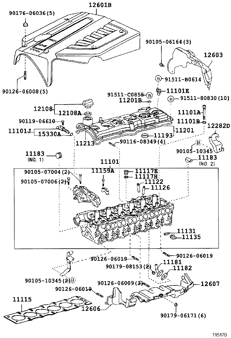 11201-46072 COVER SUB-ASSY, CYLINDER HEAD product image