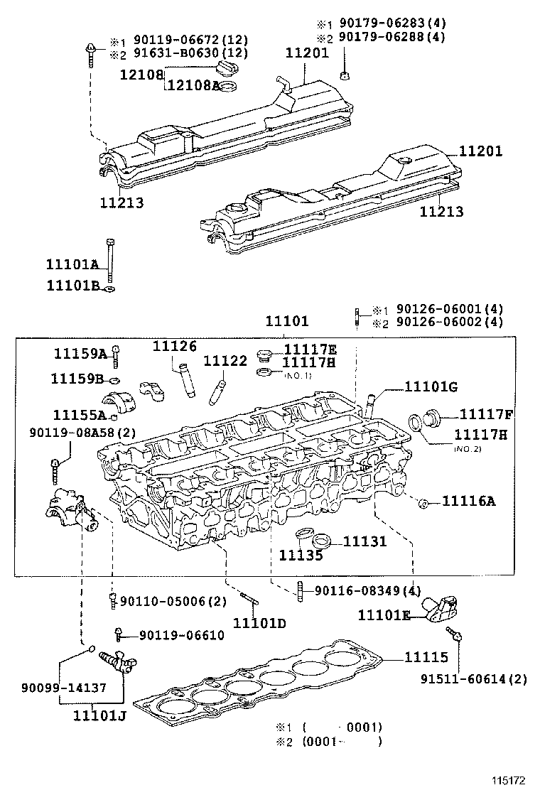 11201-46072 COVER SUB-ASSY, CYLINDER HEAD product image