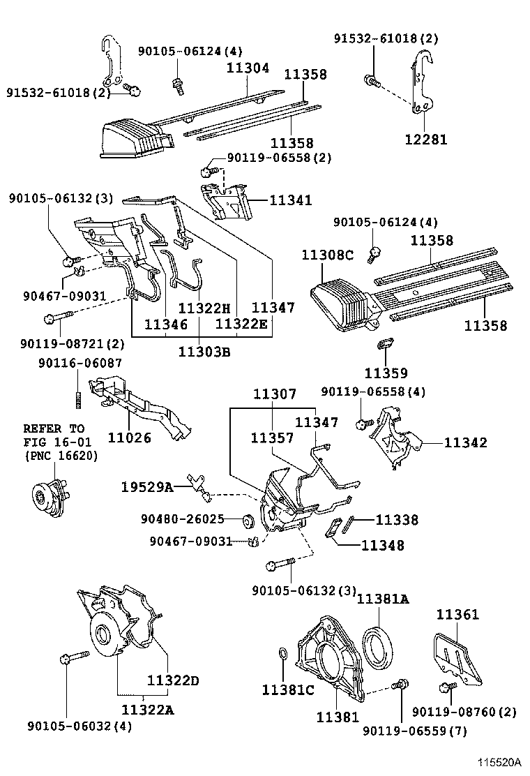 12081-50020 HANGER, ENGINE, NO.1 product image