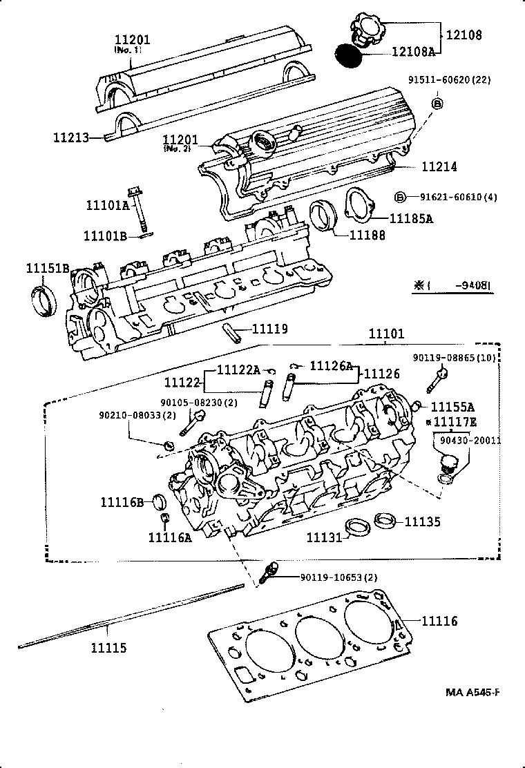 11101-54120 HEAD SUB-ASSY, CYLINDER product image