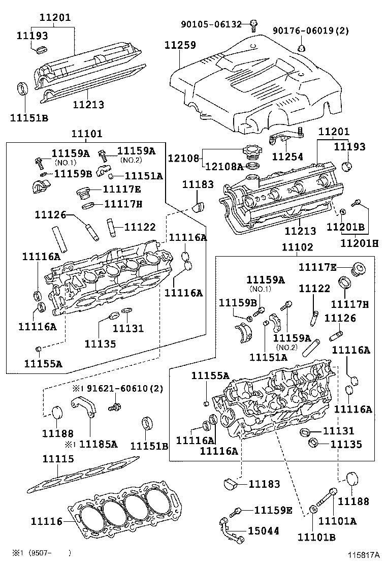 11254-50010 BRACKET, V-BANK COVER, NO.1 product image