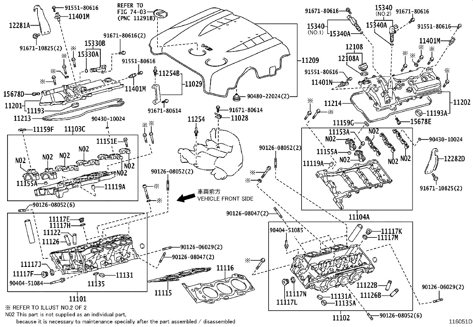 11102-39128 HEAD, CYLINDER, LH product image