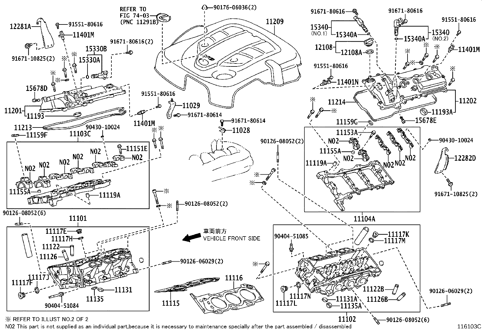 11102-39128 HEAD, CYLINDER, LH product image