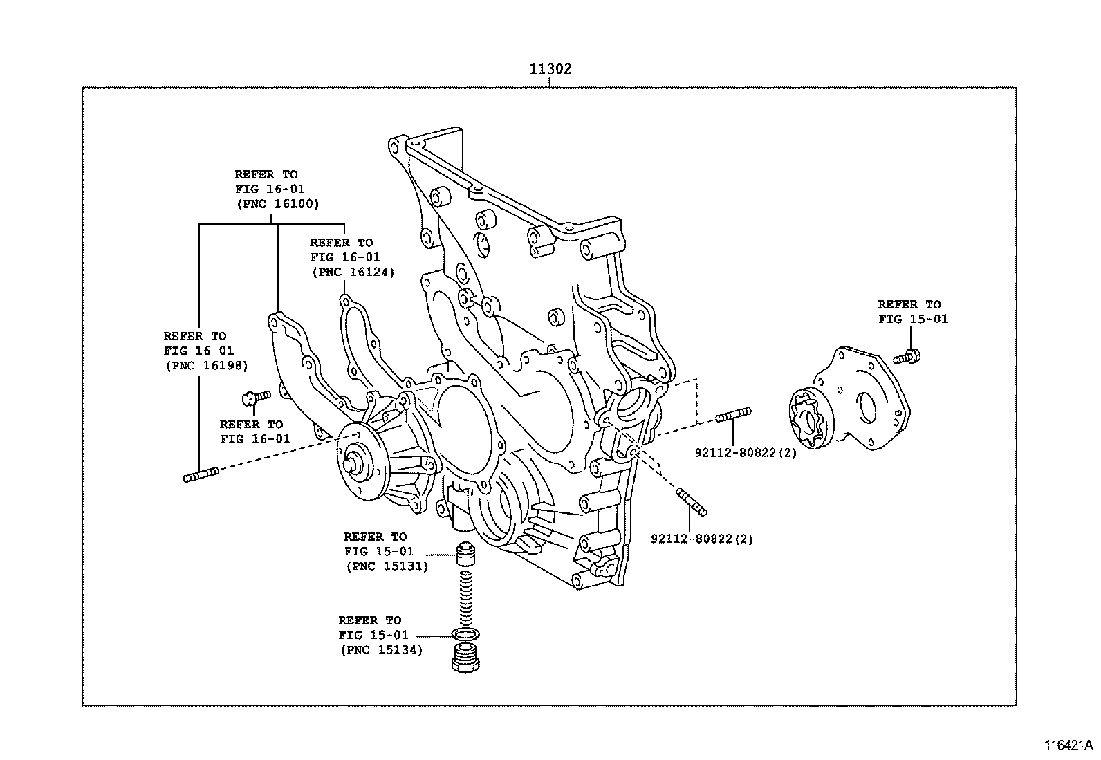 11310-75074 COVER SUB-ASSY, TIMING CHAIN OR BELT product image