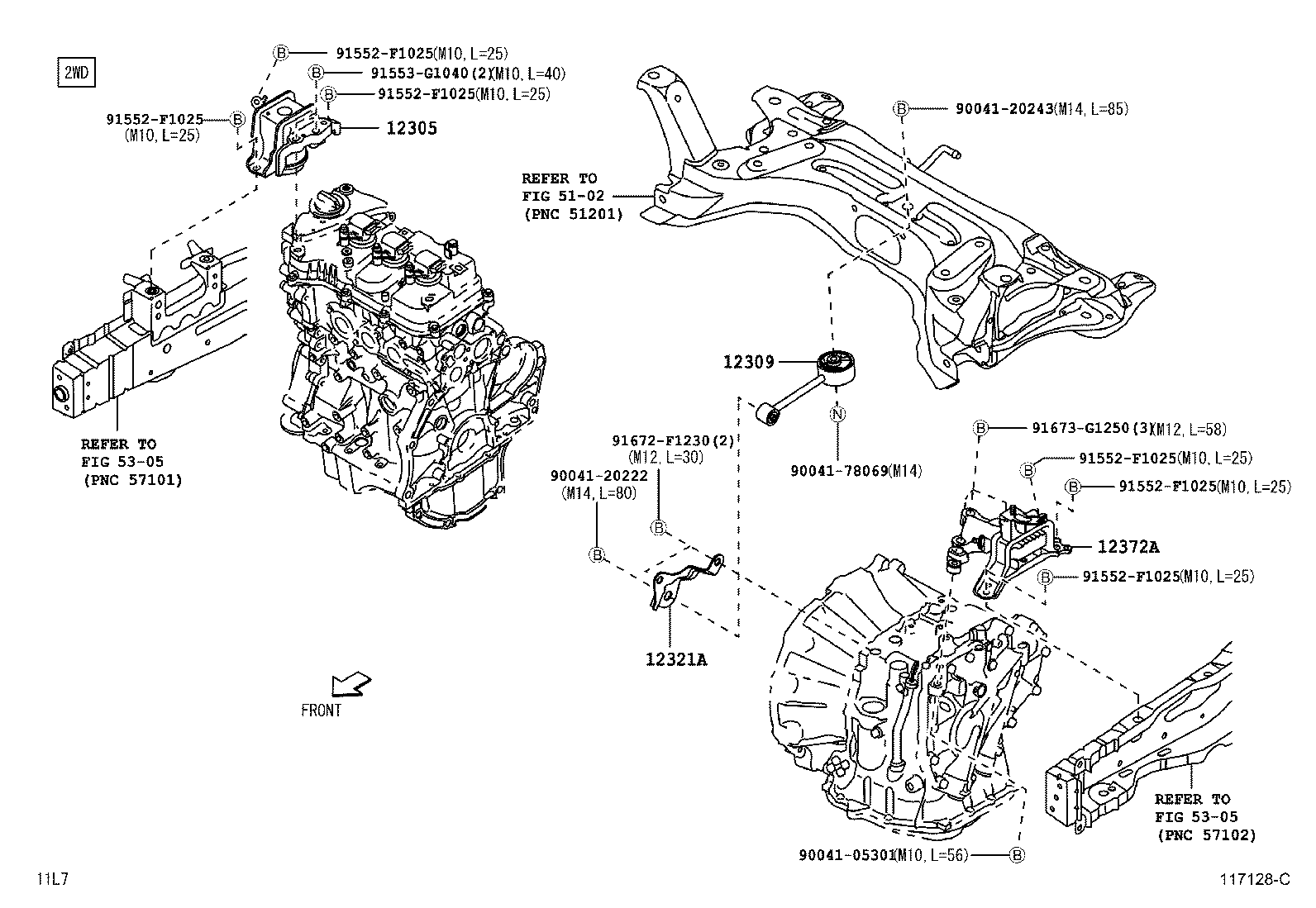 12306-B2050 INSULATOR, ENGINE MOUNTING, LH(FOR TRANSVERSE ENGINE) product image