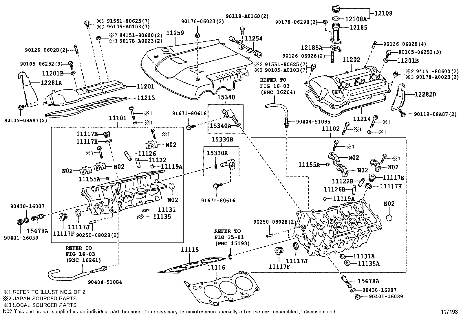 11116-0F010 GASKET, CYLINDER HEAD, NO.2 product image