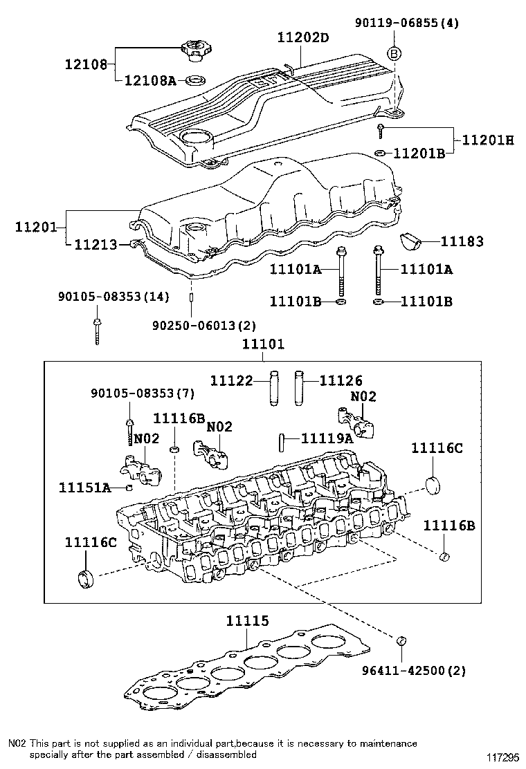 11201-66021 COVER SUB-ASSY, CYLINDER HEAD product image