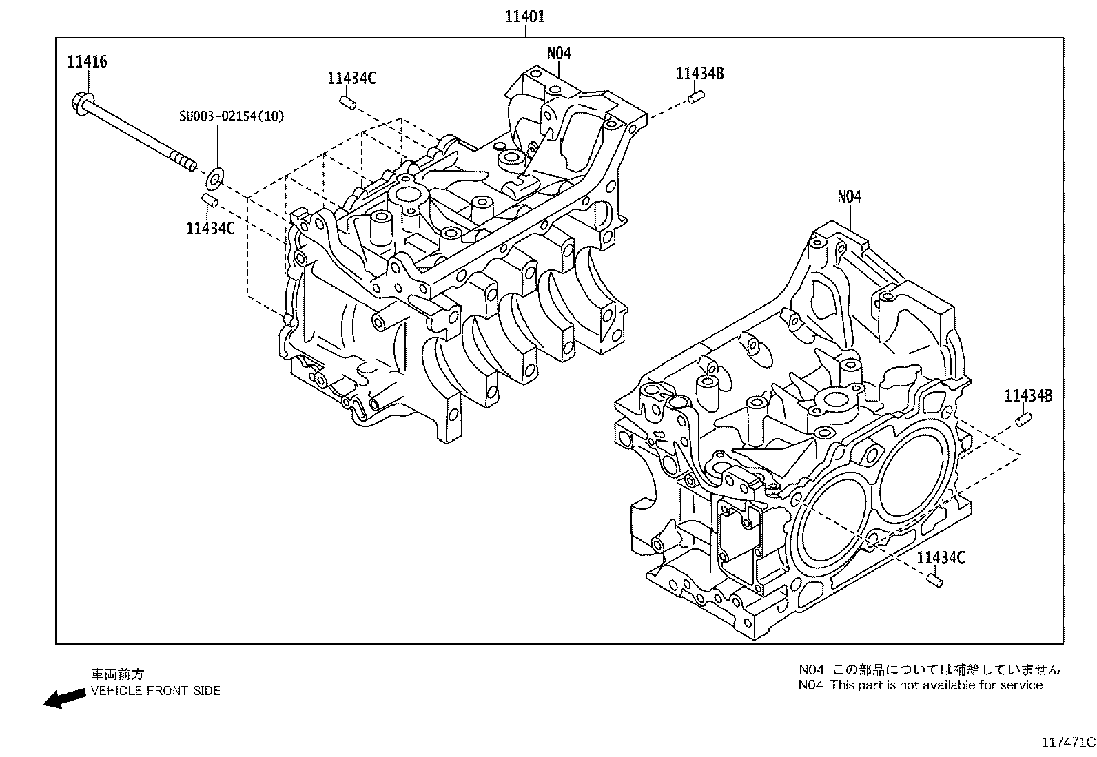 Toyota SU003-05633 PLUG, HOLE