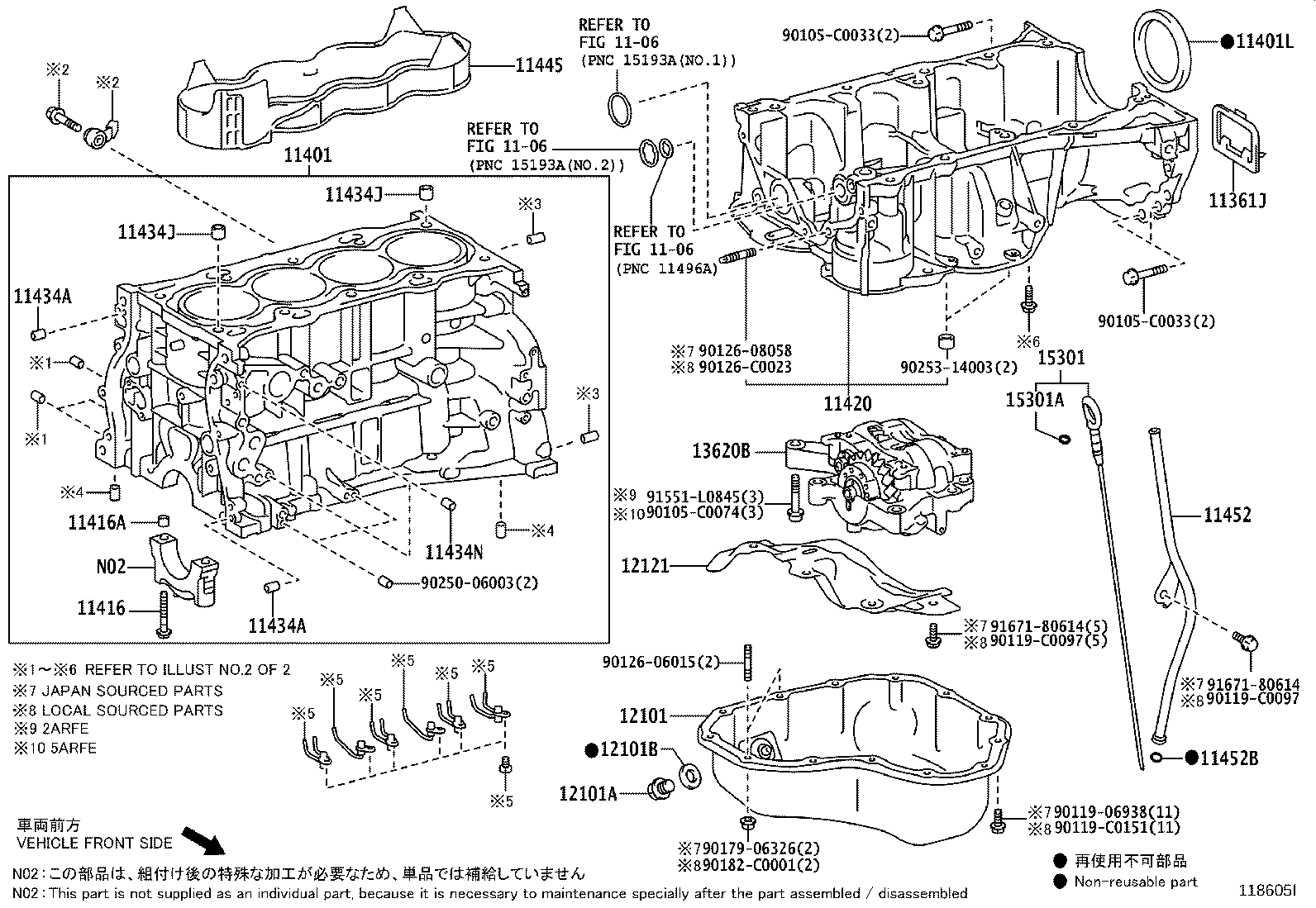 11410-39166 BLOCK SUB-ASSY, CYLINDER product image