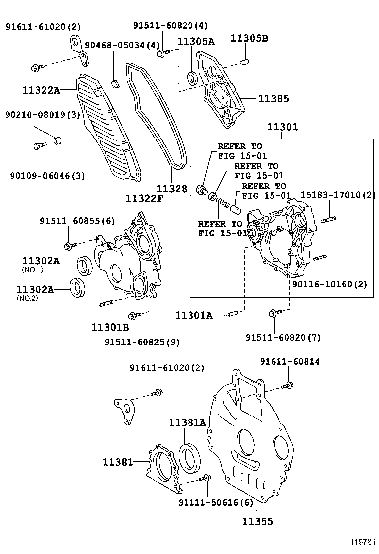 11382-17010 RETAINER, CAMSHAFT OIL SEAL product image
