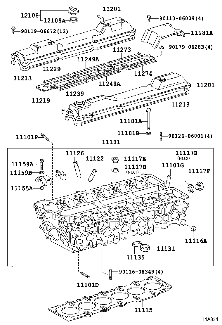 11101-49347 HEAD SUB-ASSY, CYLINDER product image