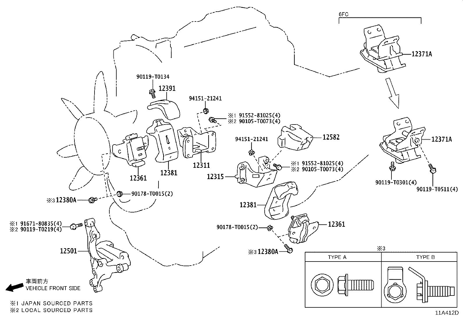 Thumbnail 3 for 12311-0E020