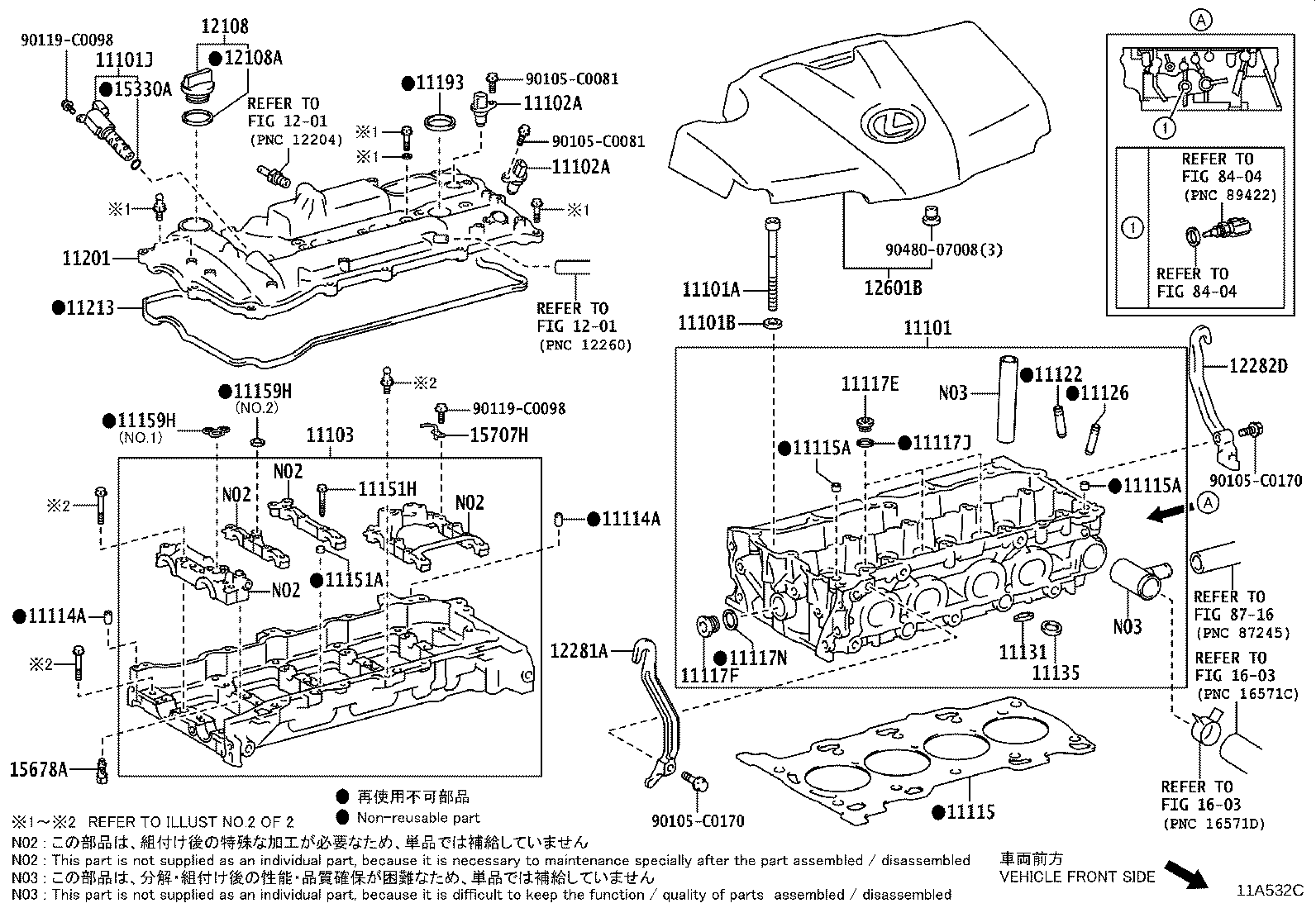 11103-31032 HOUSING SUB-ASSY, CAMSHAFT, RH product image