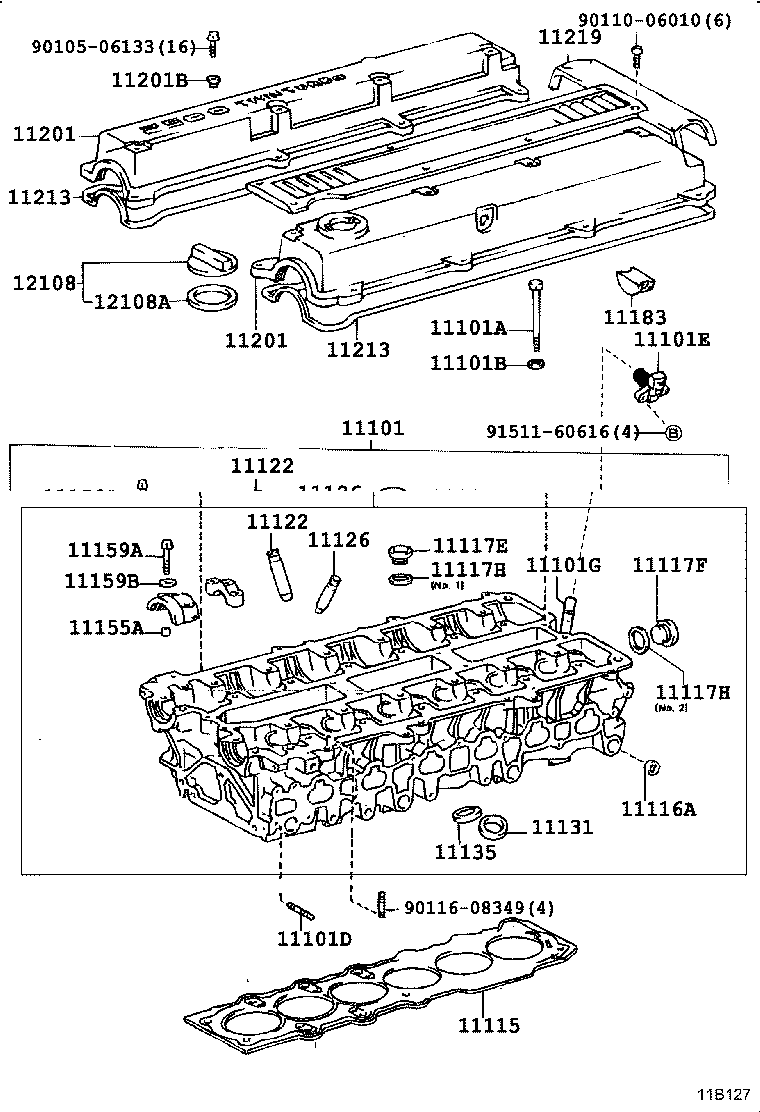 11115-88410 GASKET, CYLINDER HEAD product image