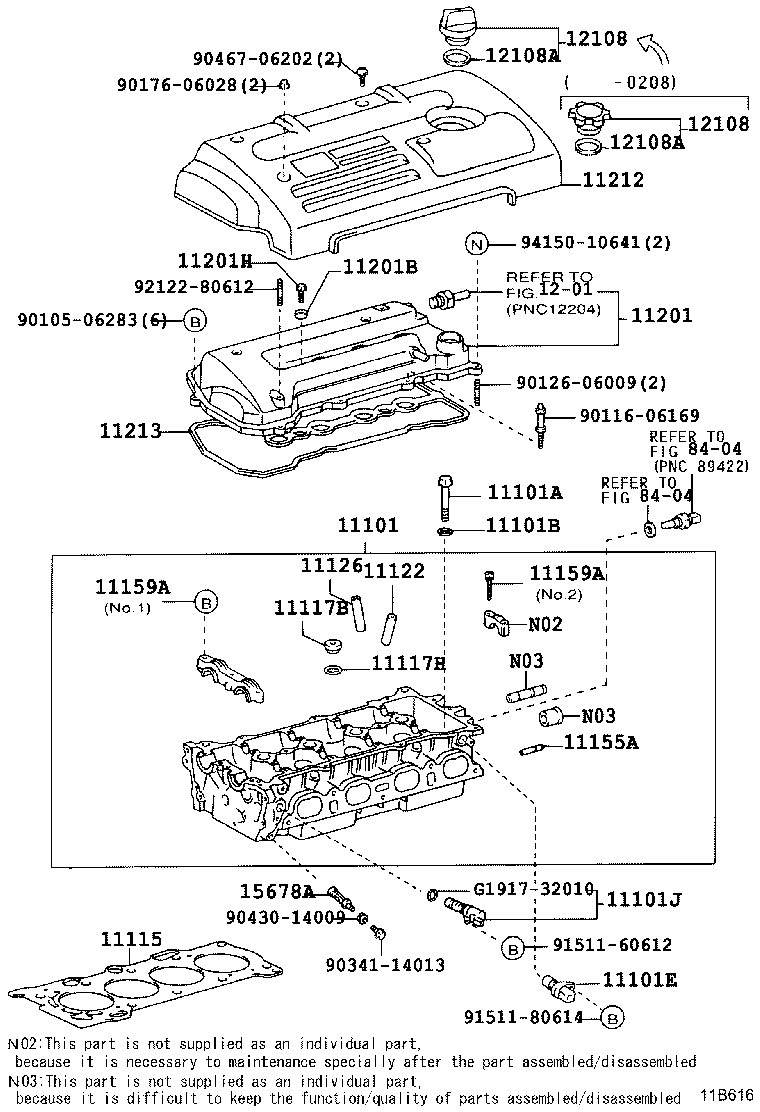 11101-28030 HEAD SUB-ASSY, CYLINDER product image