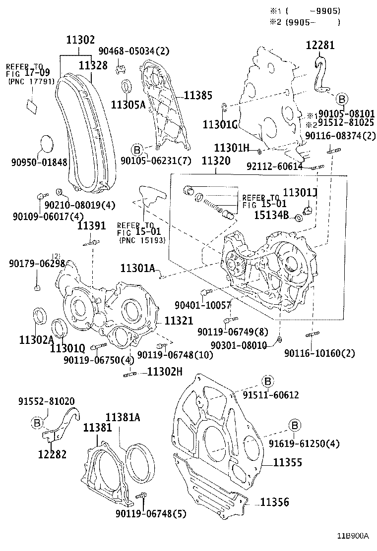 11302-67020 COVER SUB-ASSY, TIMING CHAIN OR BELT product image