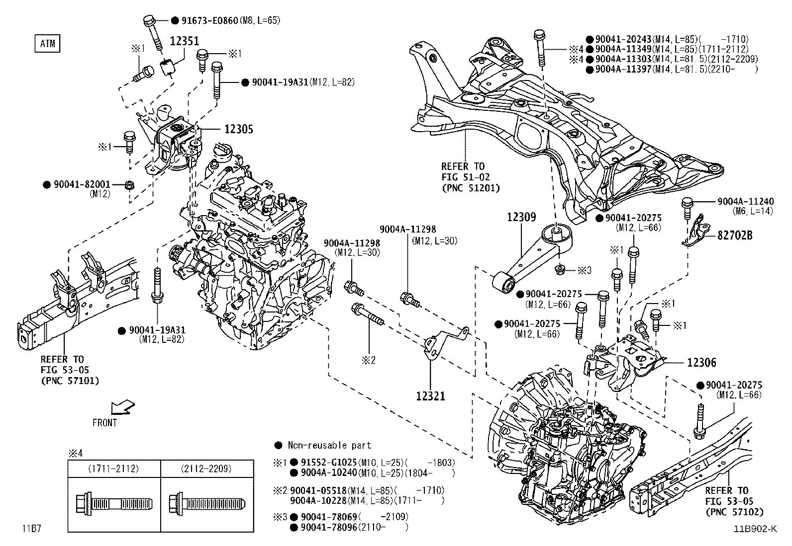 12315-BZ090 BRACKET, ENGINE MOUNTING, RH(FOR TRANSVERSE ENGINE) product image