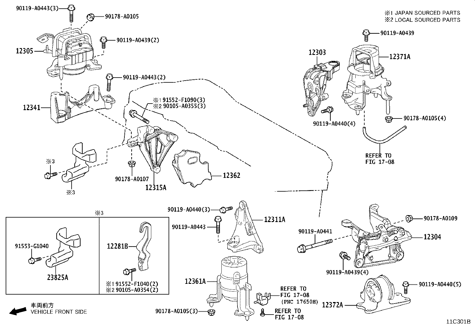 Toyota 12362-F0010 INSULATOR, ENGINE MOUNTING, RH(FOR TRANSVERSE ENGINE)
