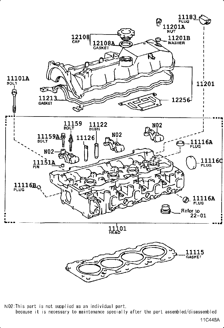 11210-54030 COVER SUB-ASSY, CYLINDER HEAD product image
