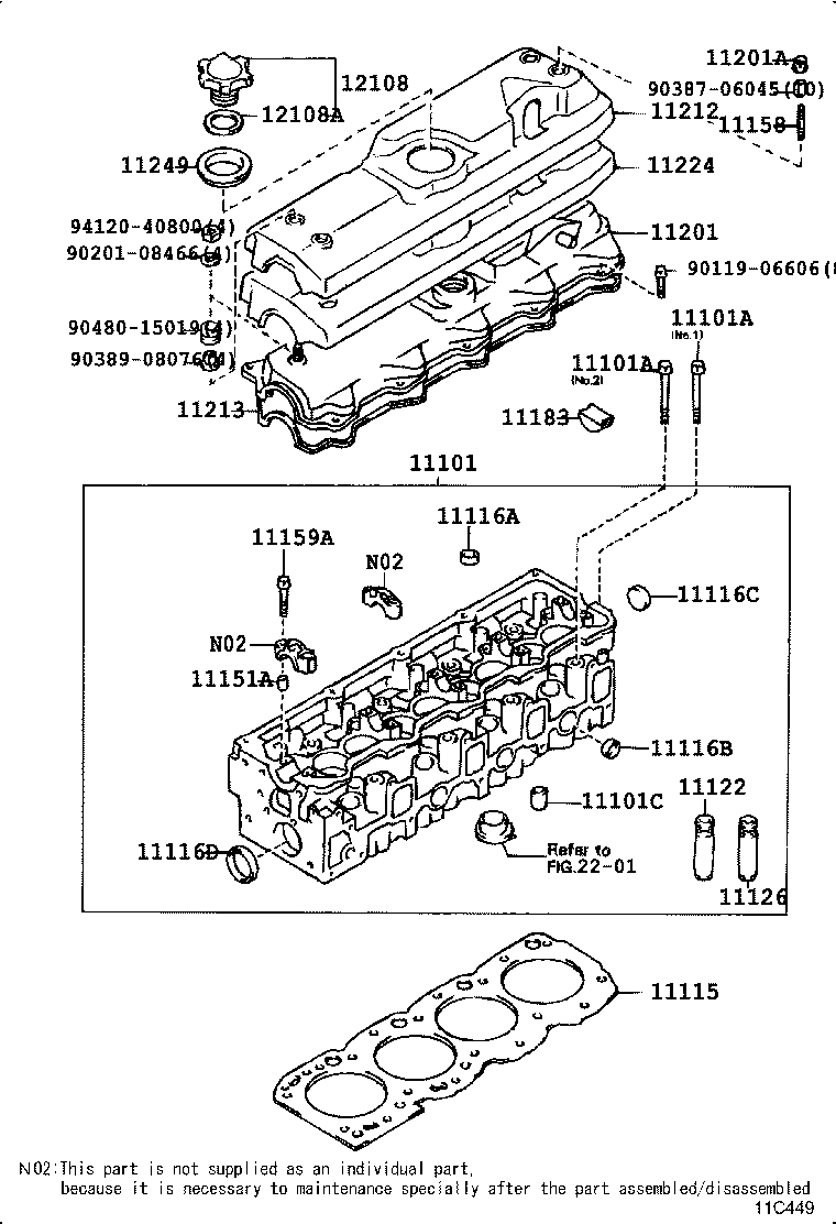 11210-54030 COVER SUB-ASSY, CYLINDER HEAD product image