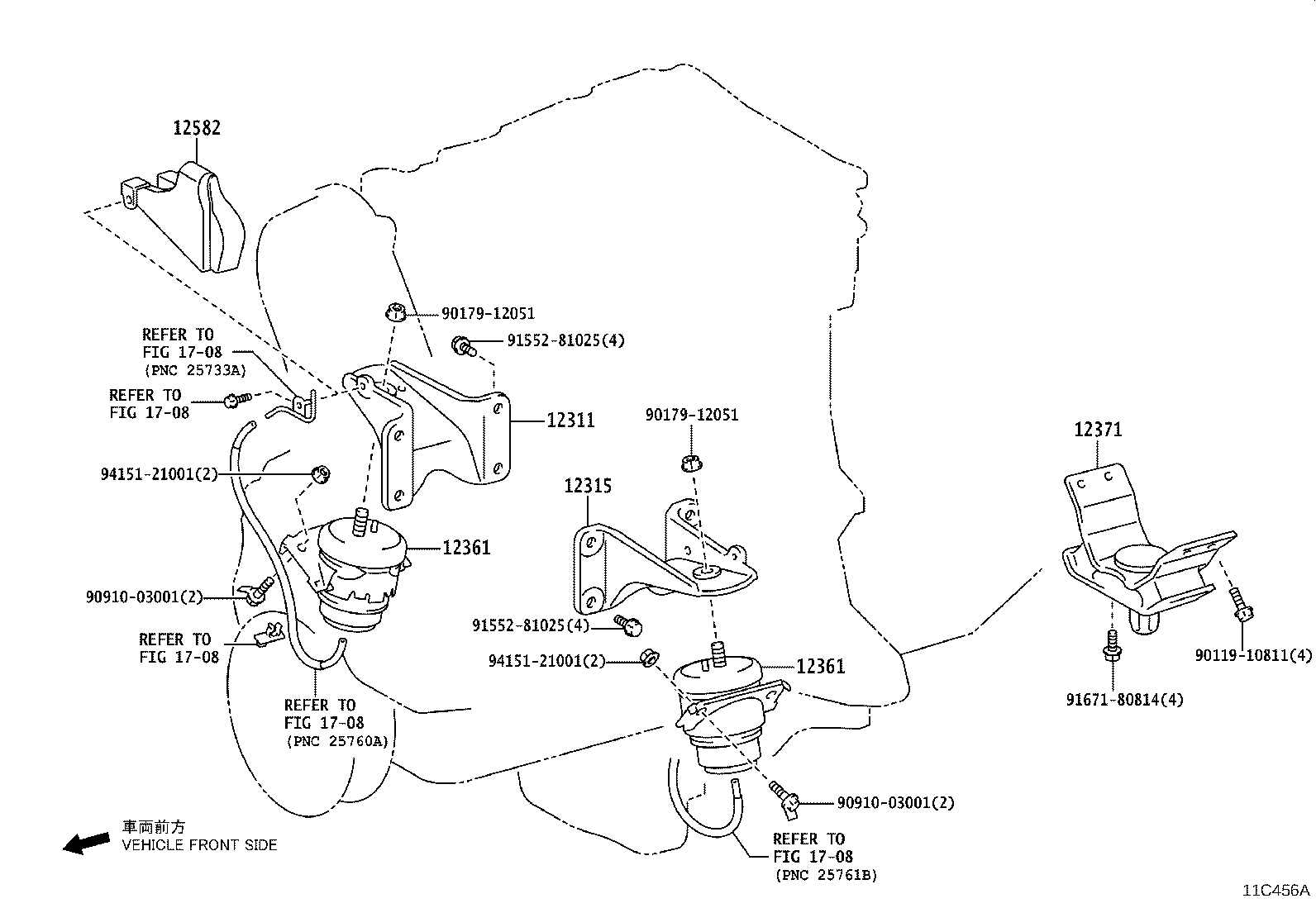 12501-11012 BRACKET SUB-ASSY, ALTERNATOR product image