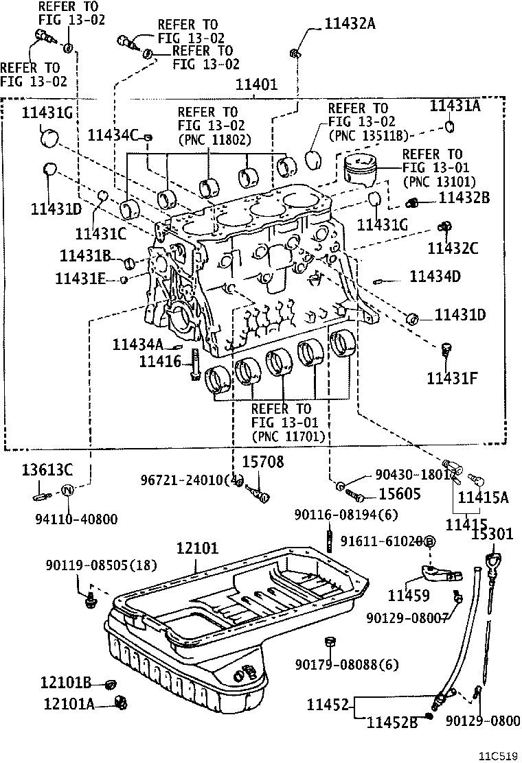 11452-17050 GUIDE, OIL LEVEL GAGE product image
