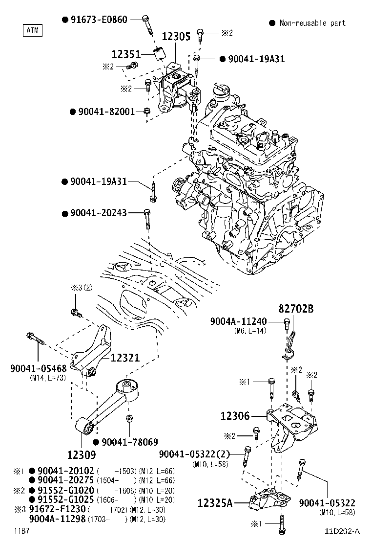 12315-BZ090 BRACKET, ENGINE MOUNTING, RH(FOR TRANSVERSE ENGINE) product image