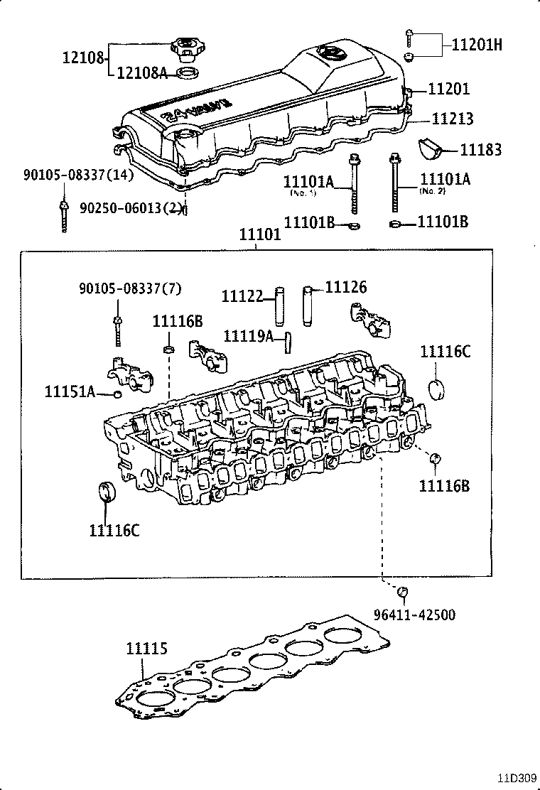 11201-17030 COVER SUB-ASSY, CYLINDER HEAD product image