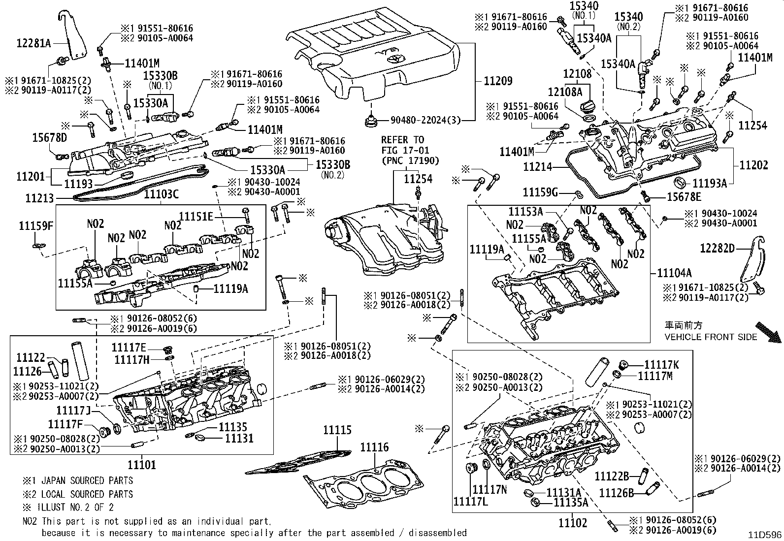 11116-0P010 GASKET, CYLINDER HEAD, NO.2 product image