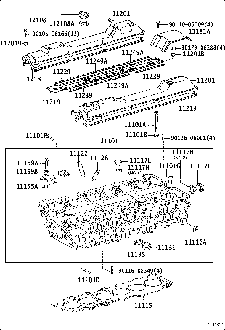 90116-10130 BOLT, STUD(FOR WATER OUTLET) product image