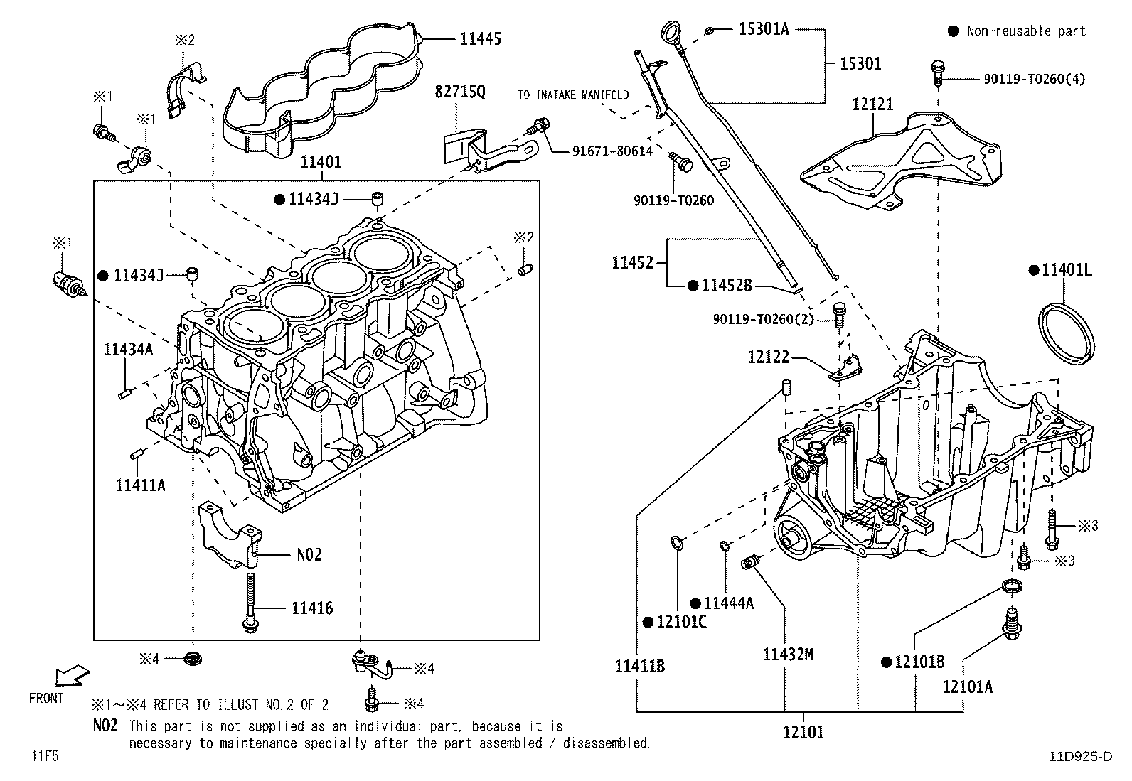 11410-B9060 BLOCK SUB-ASSY, CYLINDER product image