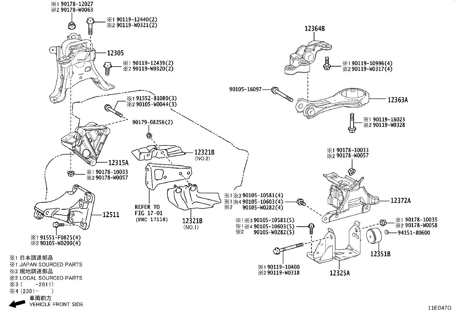 12318-0Y010 STAY, ENGINE MOUNTING, LH product image
