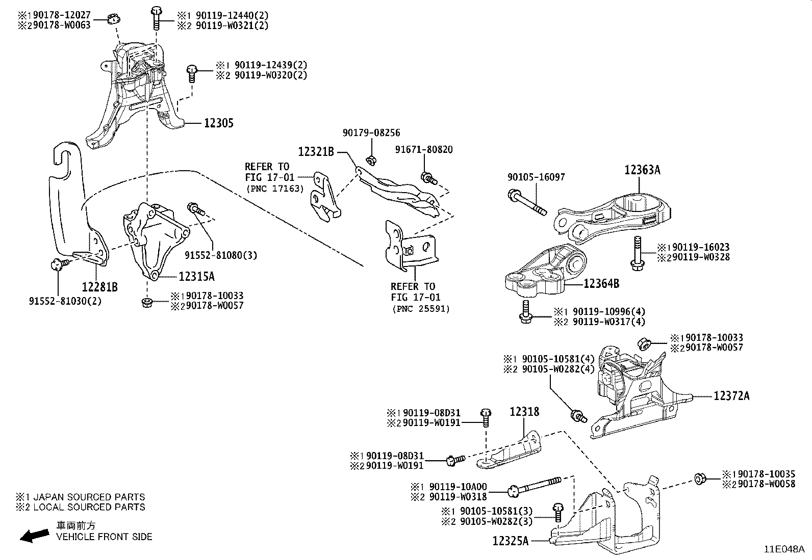 12281-47060 HANGER, ENGINE, NO.1 product image