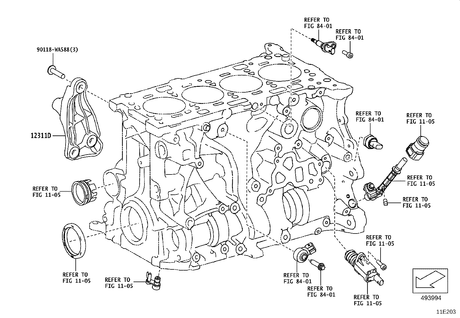 12311-WAA03 BRACKET, ENGINE MOUNTING product image