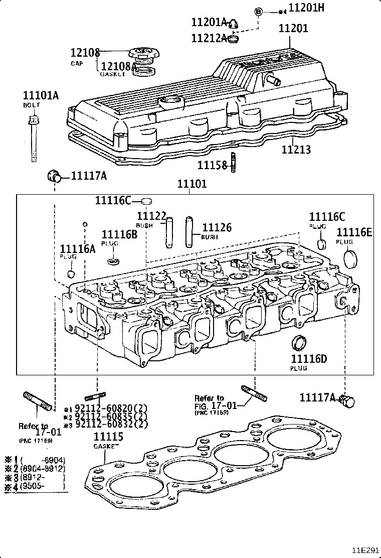 11101-56050 HEAD SUB-ASSY, CYLINDER product image