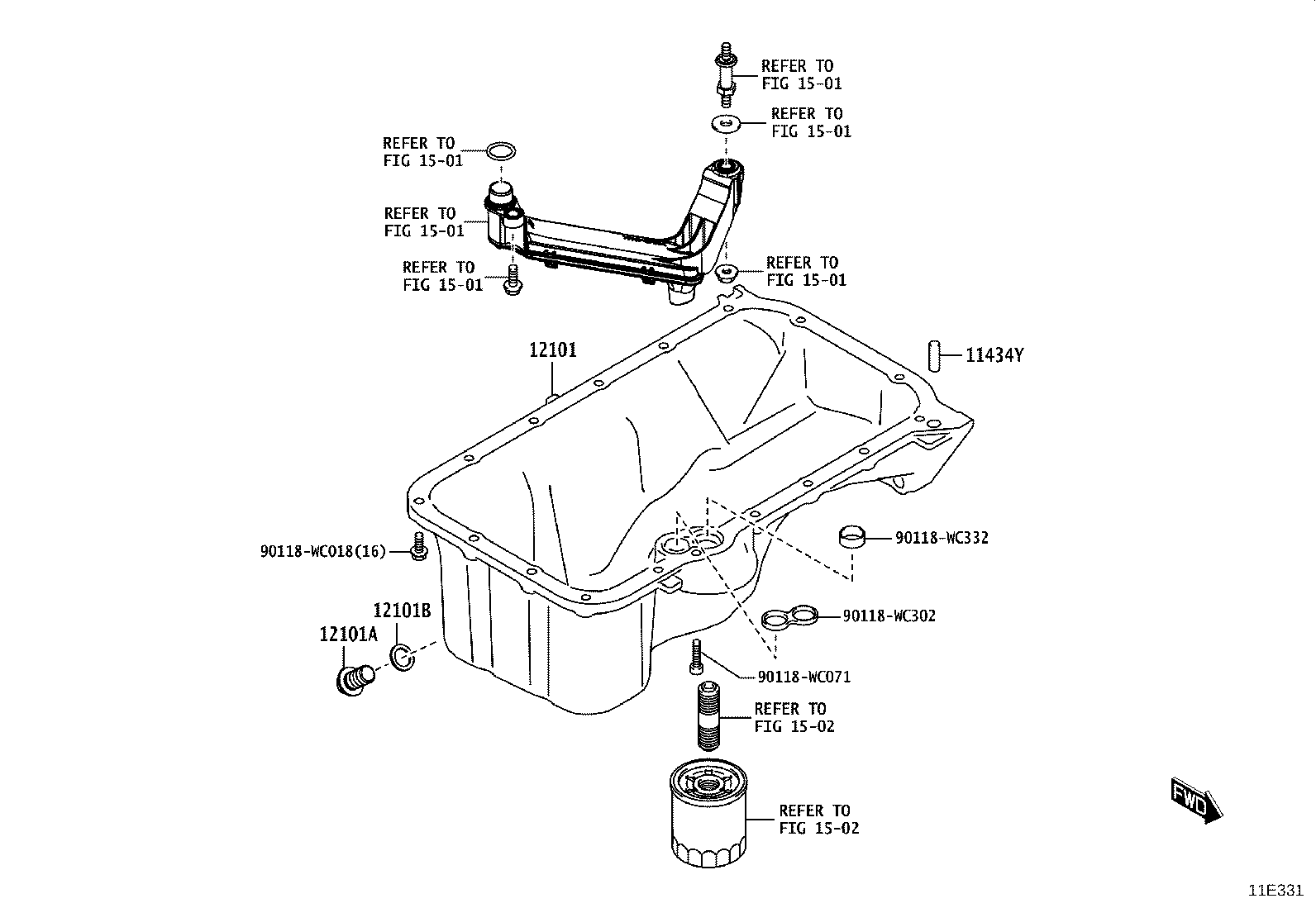 90118-WC303 PIN, STRAIGHT(FOR OIL PAN) product image