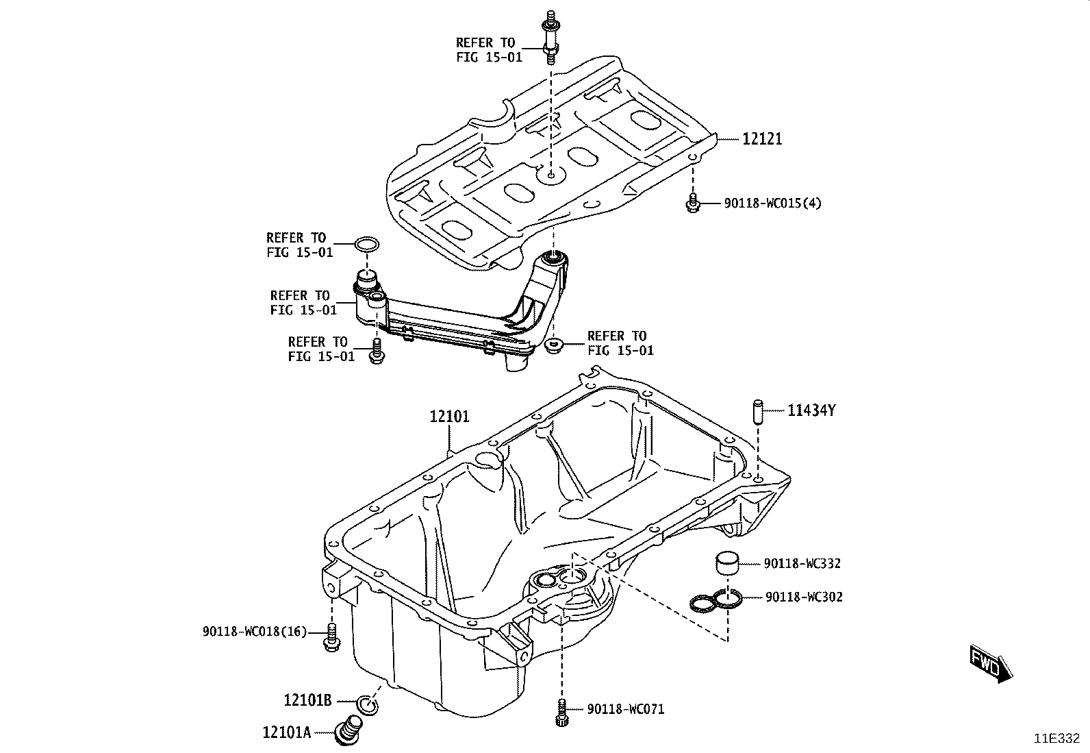90118-WC303 PIN, STRAIGHT(FOR OIL PAN) product image