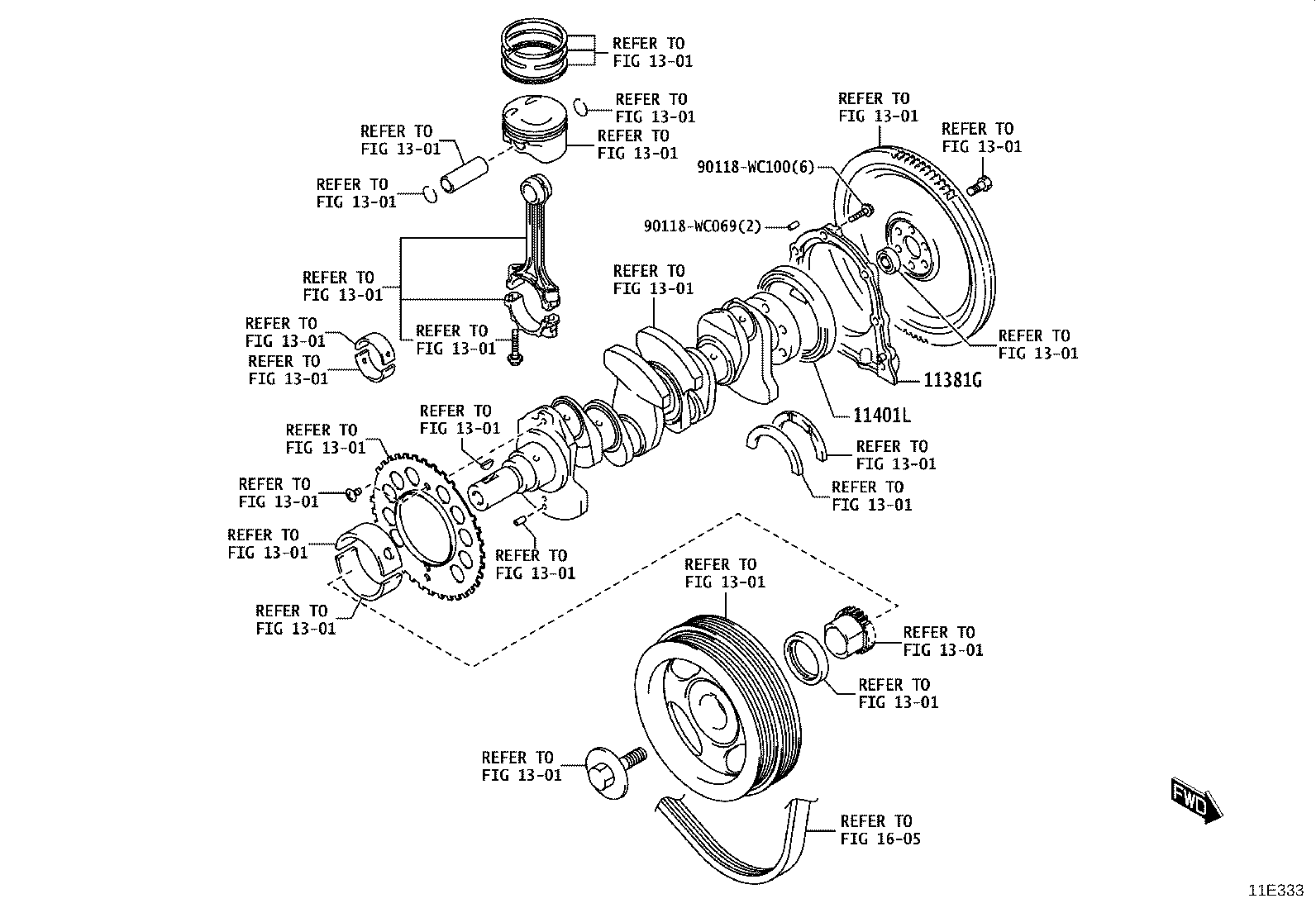 90118-WC303 PIN, STRAIGHT(FOR OIL PAN) product image