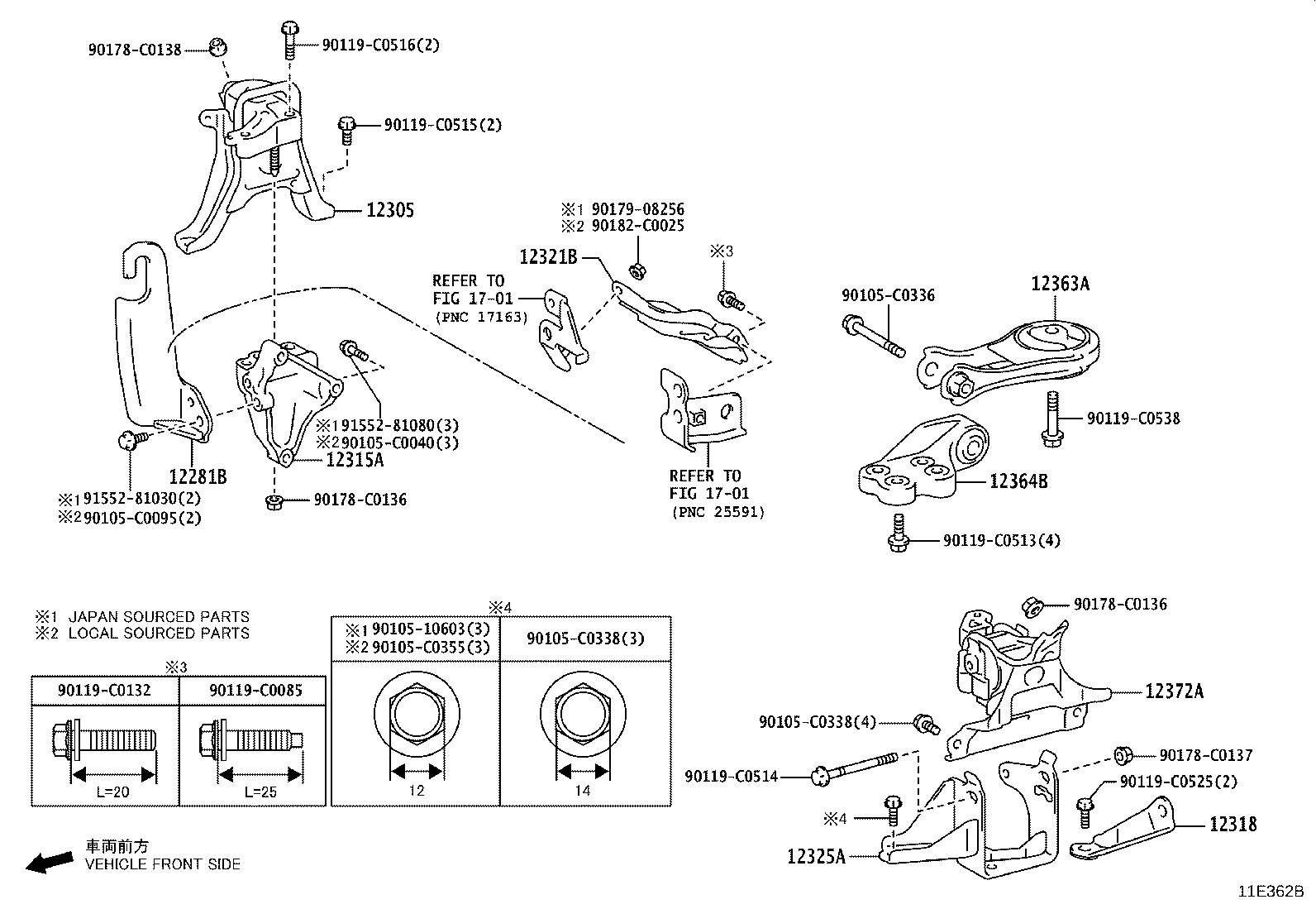 12318-0Y020 STAY, ENGINE MOUNTING, LH product image