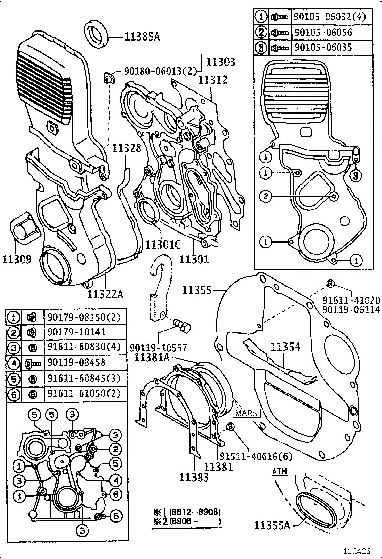 11302-46021 COVER, TIMING BELT, NO.1 product image