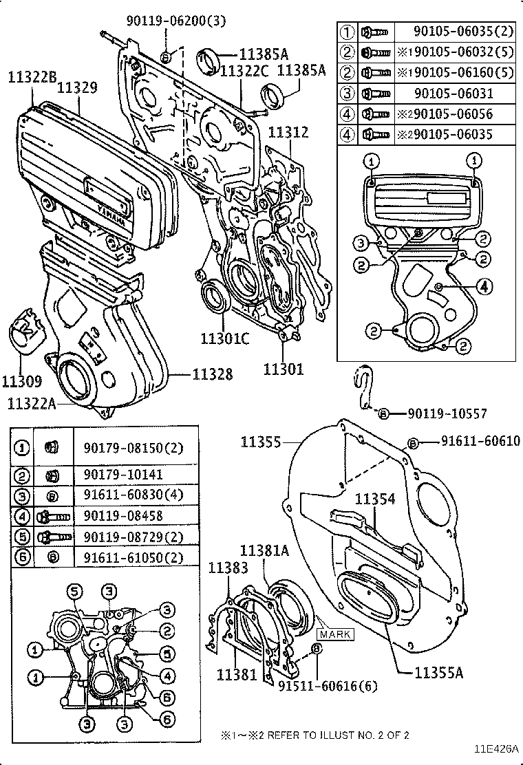 11302-46021 COVER, TIMING BELT, NO.1 product image