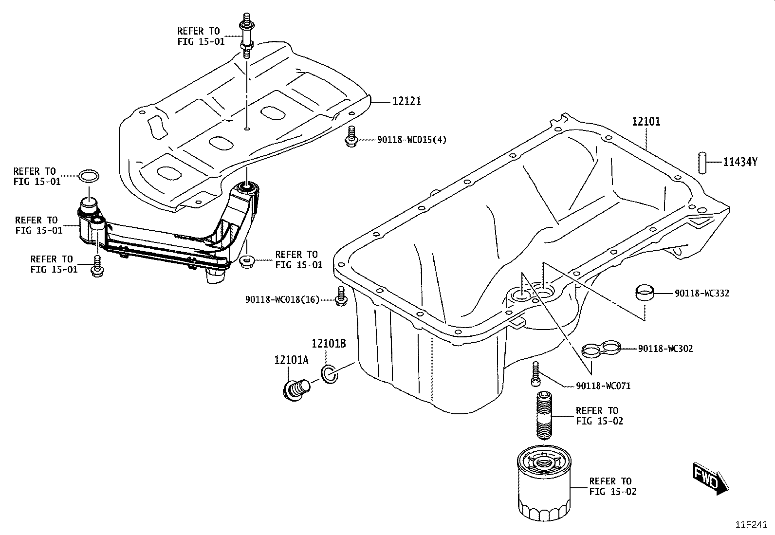 12121-WC002 PLATE, OIL PAN BAFFLE, NO.1 product image