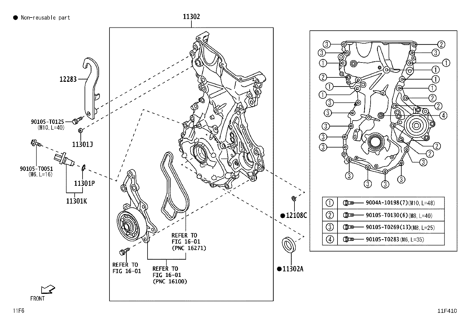11310-BZ070 COVER SUB-ASSY, TIMING CHAIN OR BELT product image
