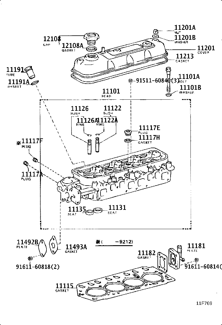 90116-10130 BOLT, STUD(FOR WATER OUTLET) product image
