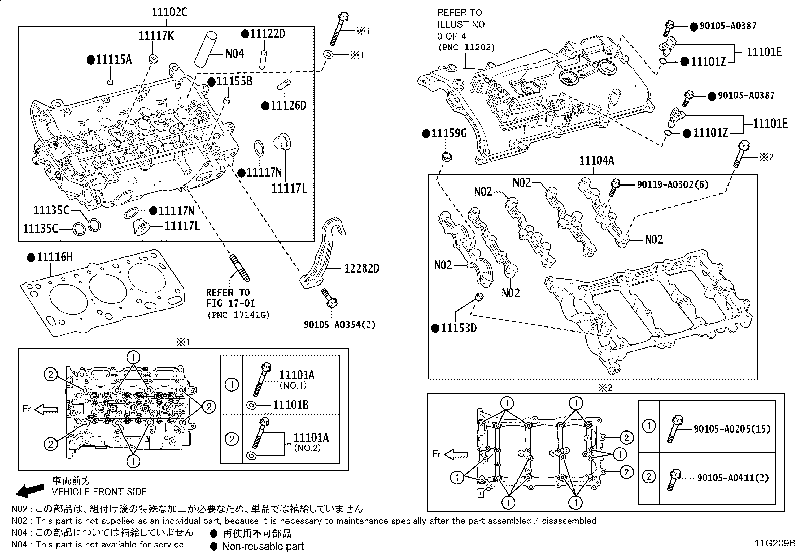 Toyota 11202-F4010 COVER SUB-ASSY, CYLINDER HEAD, LH