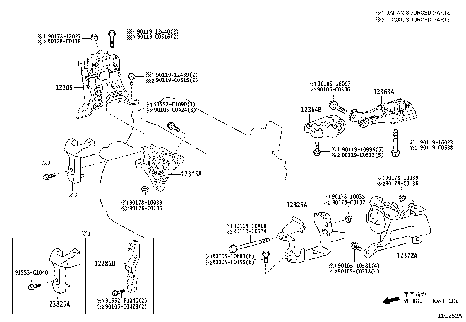 12305-F2120 INSULATOR SUB-ASSY, ENGINE MOUNTING, RH product image
